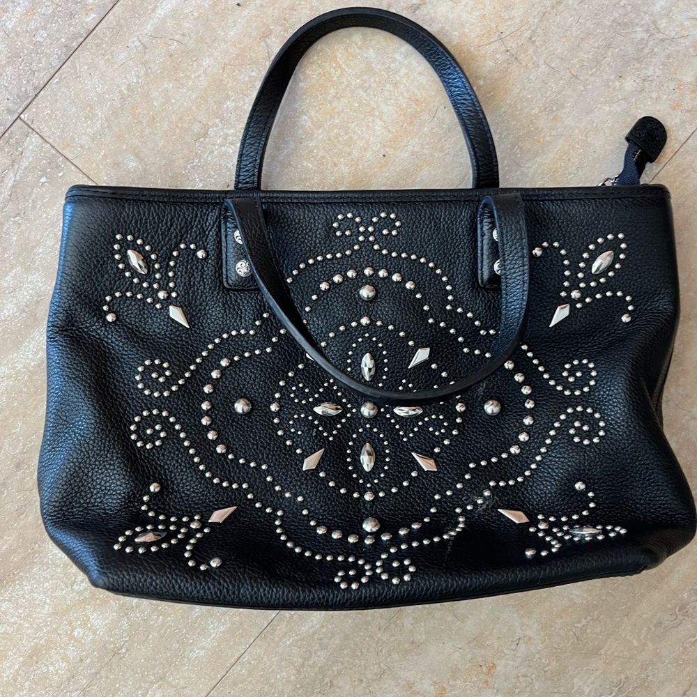 Brighton black studded handbag